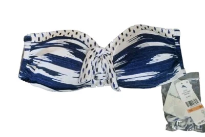 Tommy Bahama Canyon Sky Bandeau Top Navy White Womens Size Small NWT - Image 1 of 4
