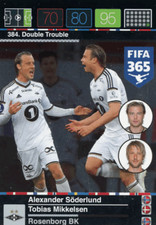 FIFA 365 Adrenalyn XL 2016 Trading Card 384 Söderlund / Mikkelsen Double Trouble