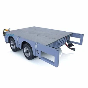 2Axle Metal Trailer Module For 1/14 Metal CNC Heavy 5Axle Trailer Tamiya Truck - Picture 1 of 12