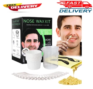 Nose and Ear Hair Waxing Kit - Hair Removal Set for Men and Women with 50g Wax . - Picture 1 of 9