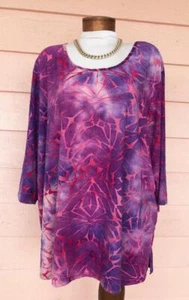 CATHERINES 3XWP TUNIKA TOP Hippie Boho Design coole weiche Bluse 3X Petite - Bild 1 von 4