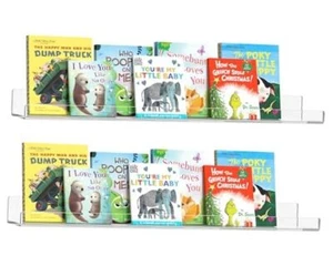 Acrylic 2 Pack 36 Inch Floating Shelves, Picture Frames 36 Inches Clear - Picture 1 of 8