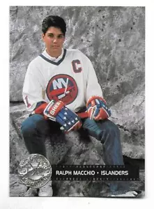 1991-92 Pro Set Platinum Ralph Macchio NYI base hockey card COBRA KAI Karate Kid - Picture 1 of 2