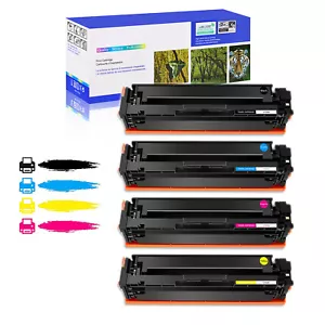 4PK BK C Y M Toner Set for HP 202A CF500A Color LaserJet Pro MFP M281fdw M254dw - Picture 1 of 24