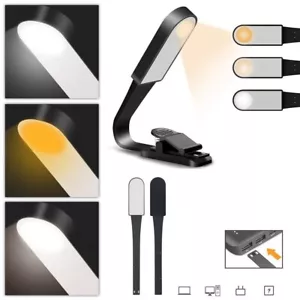 Book Light USB Reading Light with Touch Sensor Clip On Book LED Reading Light UK - Picture 1 of 9