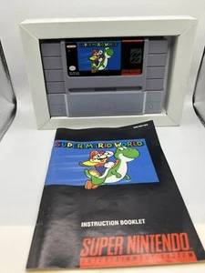Super Mario World (Super Nintendo, 1991) mit Pappeinsatz und Handbuch - Bild 1 von 6