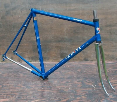 Vintage 56cm De Rosa Primato Road Bike FRAME FORK Columbus EL Steel Tour Bicycle - Image 1 of 4