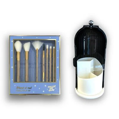 Nuovo set regalo pennello trucco + rotante conservazione Beauty Vanity Organizer - Immagine 1 di 4