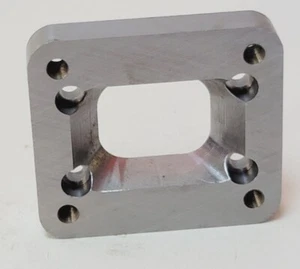T25 Header CS to T4 Undivided Turbo Inlet Manifold Adapter Flange T28 GT28 3/4" - Picture 1 of 4