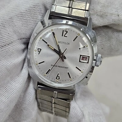 Reloj de pulsera Westclox vintage para hombre Cal D-447 movimiento japonés cuerda mecánica Foto 1 de 4