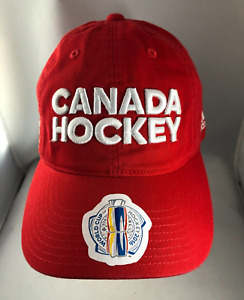 Addidas CANADA HOCKEY World Cup of Hockey 2016 Hat/Cap NEW Toronto Red