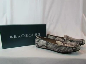 NIB Aerosoles Faux Snake Material Loafer Flat W/ Rounded Toe Sz 11M - Picture 1 of 8
