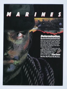 Marines Determination Vintage 1988 Original Print Ad 8,5 x 11" - Bild 1 von 5