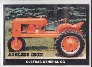 Vintage Cletrac General GG 3-Rad Farm Tractor Trading Card - Bild 1 von 2