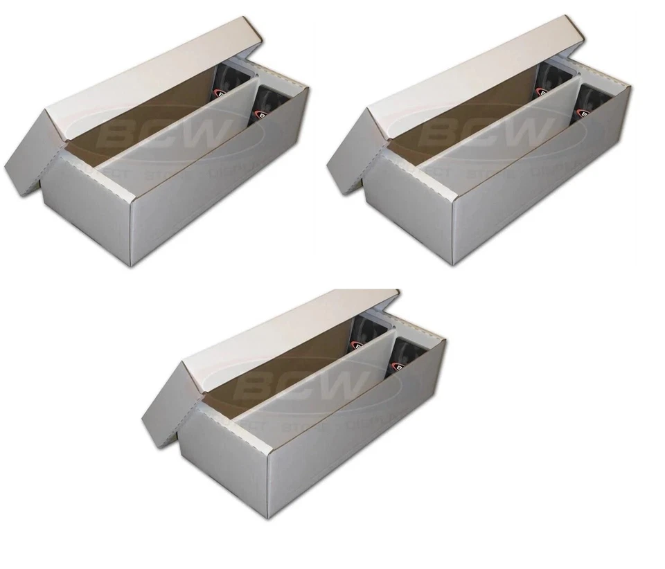 3X BCW Shoe Storage Box (1,600 CT.)) Holds over 300 3x4 toploads