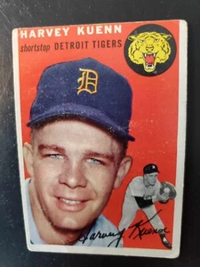 Original 1954 Topps Baseball Harvey Kuenn Rookie Karte - Bild 1 von 2