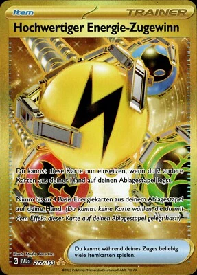 Pokemon Entwicklungen in Paldea Hochwertiger Energie-Zugewinn Gold 277/193 NM DE - Bild 1 von 2