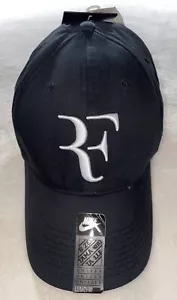 Nike Roger Federer schwarze Mütze Legacy-91 Kappe Riemen hinten verstellbar Tennis RF Logo - Bild 1 von 6