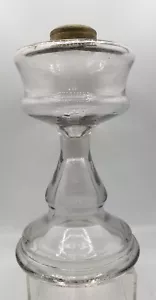 c.1909 U.S. Glass Co. "Albion" All Glass Sewing Lamp Kerosene Oil Antique - Picture 1 of 5