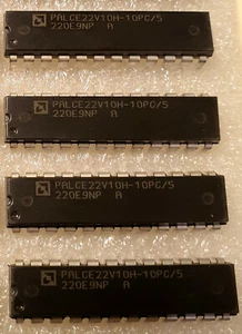 Lot de 4 x PAL CE 22V10H-10PC/5 10ns EE CMOS VERSATILE PAL AMD - Bild 1 von 1