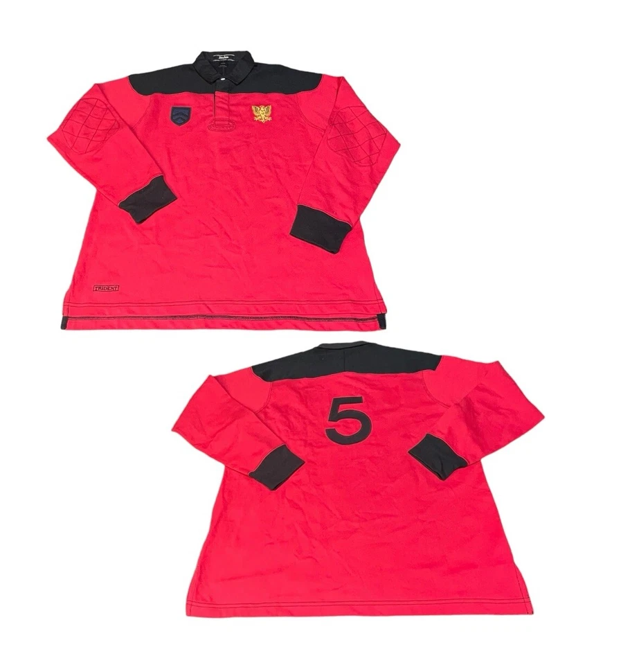 NEIMAN MARCUS Exclusivo Rugby Manga Larga Polo Coderas Para Hombres Talla Grande Foto 1 de 4