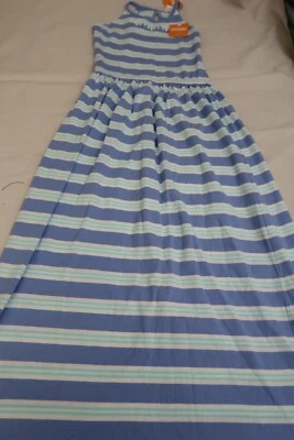 Girls Size 12 Gymboree Maxi Dress Cotton Light Blue/Teal Dress - Image 1 of 4