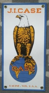 Case J.I. Öl Porzellan Schild Traktor Adler Home Office Sammlerstück - Bild 1 von 2