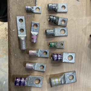Lot Of 11 Thomas & Betts Compression Lug various sizes - Picture 1 of 3