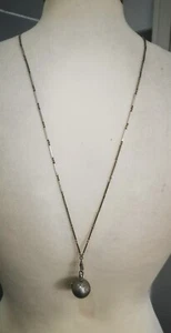 Vintage Rare Swiss Made BUCHERER Stainless Silver Pendant Ball Necklace Watch - Picture 1 of 16