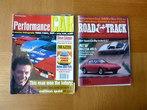 2 x Car Magazines Performance Car February 1995 & Road & Track May 1978 - Picture 1 of 1