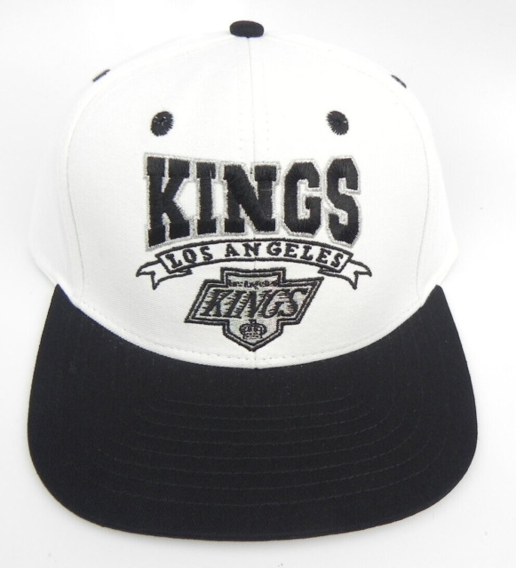 Reebok Los Angeles Kings NHL Official Playoff Structured Adjustable Hat, Black