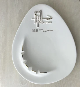 JPL Aschenbecher Jet Propulsion Labor Atomic Midcentury groß Weißgold Auszeichnung - Bild 1 von 12