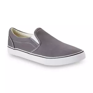 Joe Boxer Men's Grey Ketch Canvas Slip-on Loafer Shoes - Picture 1 of 5