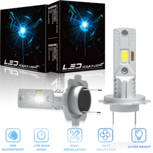 For Mercedes-Benz ML350 2003-2015 H7 LED Headlight High/Low Beam Bulbs Kit 6500K - Picture 1 of 10