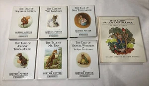 Beatrix Potter PETER RABBIT Children’s Books Set Lot of 6 HC 1986 & Cookbook - Picture 1 of 9