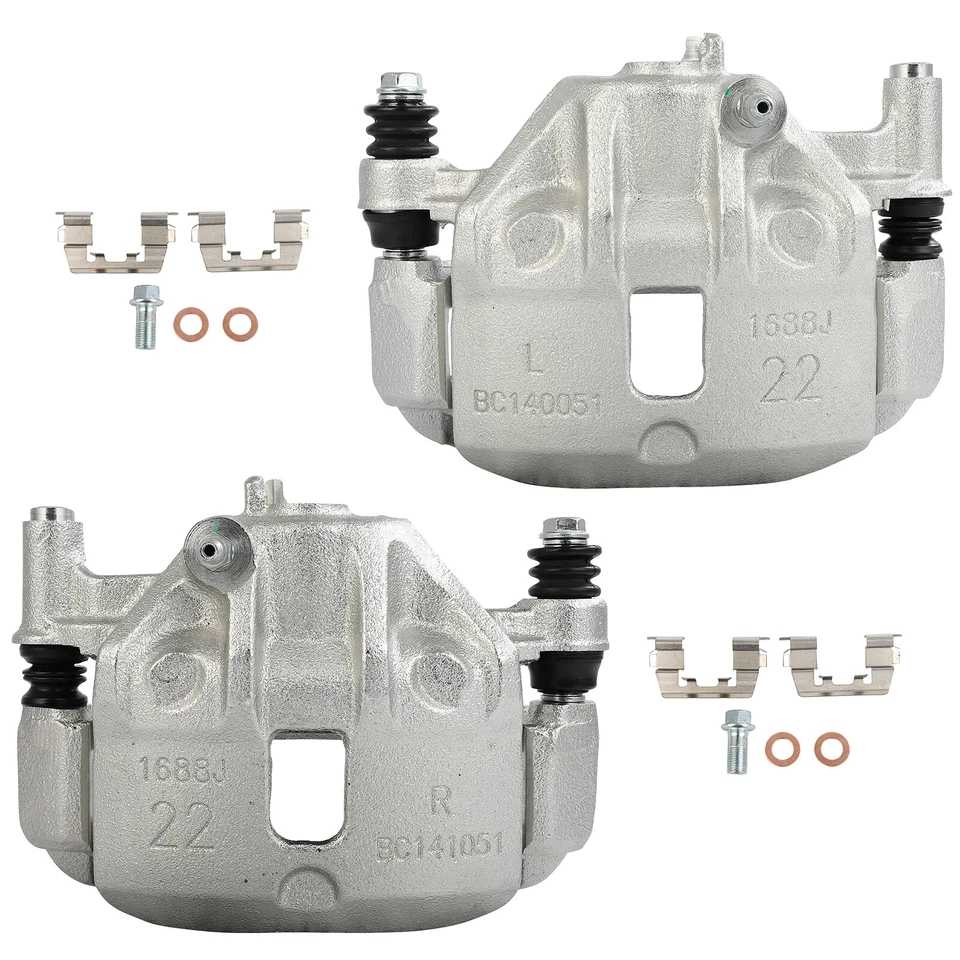 Par de pinzas de freno delanteras con soporte para pinza de freno Hyundai Scoupe 1993-1995 Foto 1 de 4