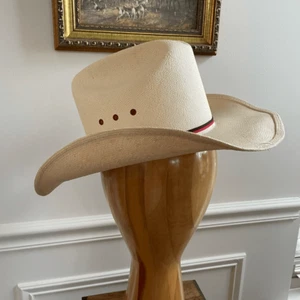 Genuine Shantung Straw Cowboy Cowgirl Hat 21” Small - Picture 1 of 6