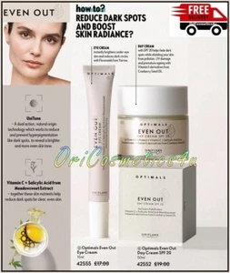 Oriflame Optimals Even Out Day Cream & Eye Cream - Helps To Reduce Dark Spots - Picture 1 of 6