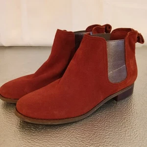 Tom's Ella Suede Burgundy Chelsea Bootie Women's Sz 8.5 New - Bild 1 von 15