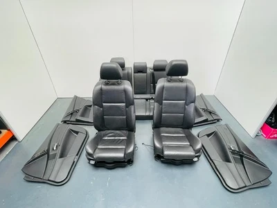 BMW E61 2003-2006 M Sport Black Interior Leather Seats & Door Cards Heated #086 - Image 1 of 4