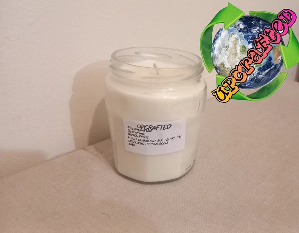 300g Passion Fruit Scented Eco Candle Highly Scented Soy Wax Jar Candle #030 - Image 1 of 1