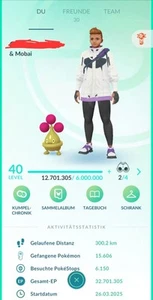 ✅️ Pokèmon LEVEL 40 100% Pokemon Shinys LVL Freunde Cryptos WP PVP Poke Acc Go - Picture 1 of 17