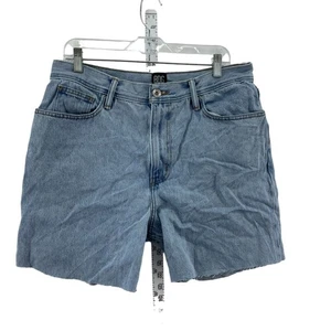 Urban Outfitters Women's Bow Fit Cut-Off Shorts Blue Cotton Size 34 Preowned - Picture 1 of 5
