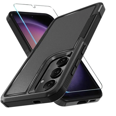 For Samsung Galaxy S25 FE Case Shockproof Phone Cover Dual Layer +Tempered Glass - Image 1 of 4