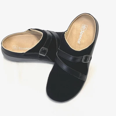 Zapatos sin cordones Spenco para mujer negros de lana Ashton detalle de hebilla talla 9,5 B de EE. UU. Foto 1 de 4