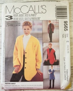 Vintage McCall's 9565 3 Hour Jackets, Vests, and Pants ~ Size 14 - 18 ~ Uncut - Picture 1 of 3