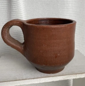Rustic Handcrafted Terra Cotta Red Clay Pottery Cup Mug - Picture 1 of 12