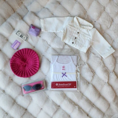 American Girl True Spirit аксессуары плюс город солнцезащитные очки белый бак и бриф - Изображение 1 из 4