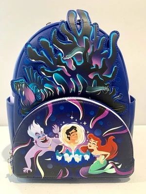 Mini mochila Disney 100 Little Mermaid Loungefly nueva con etiquetas  Foto 1 de 4