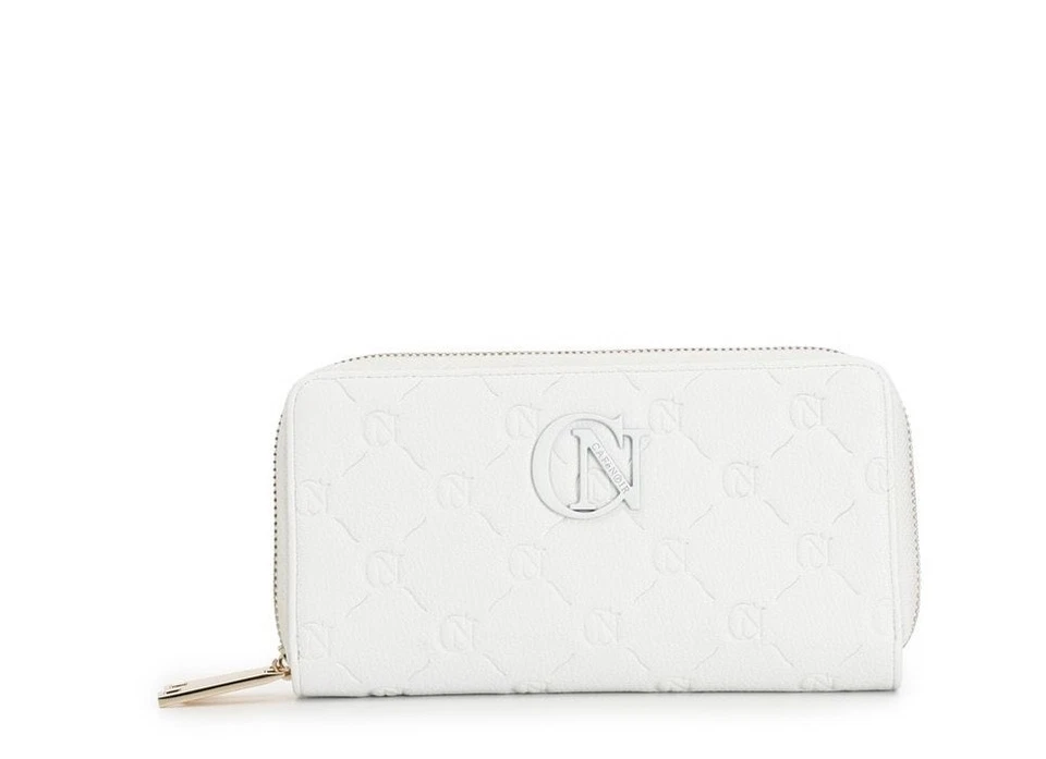 Portafoglio da donna CafèNoir, bianco, chiusura doppia zip, nuovo con etichetta - Immagine 1 di 2